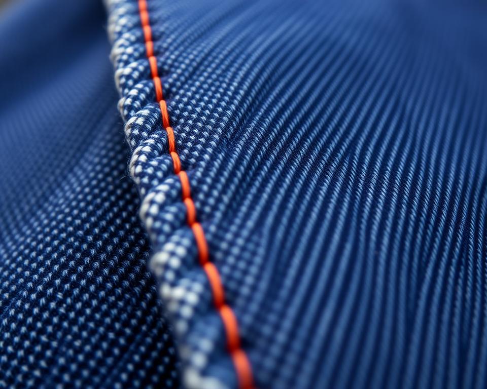 Exploring the Texture: Striped Selvedge Denim Fabric in Detail